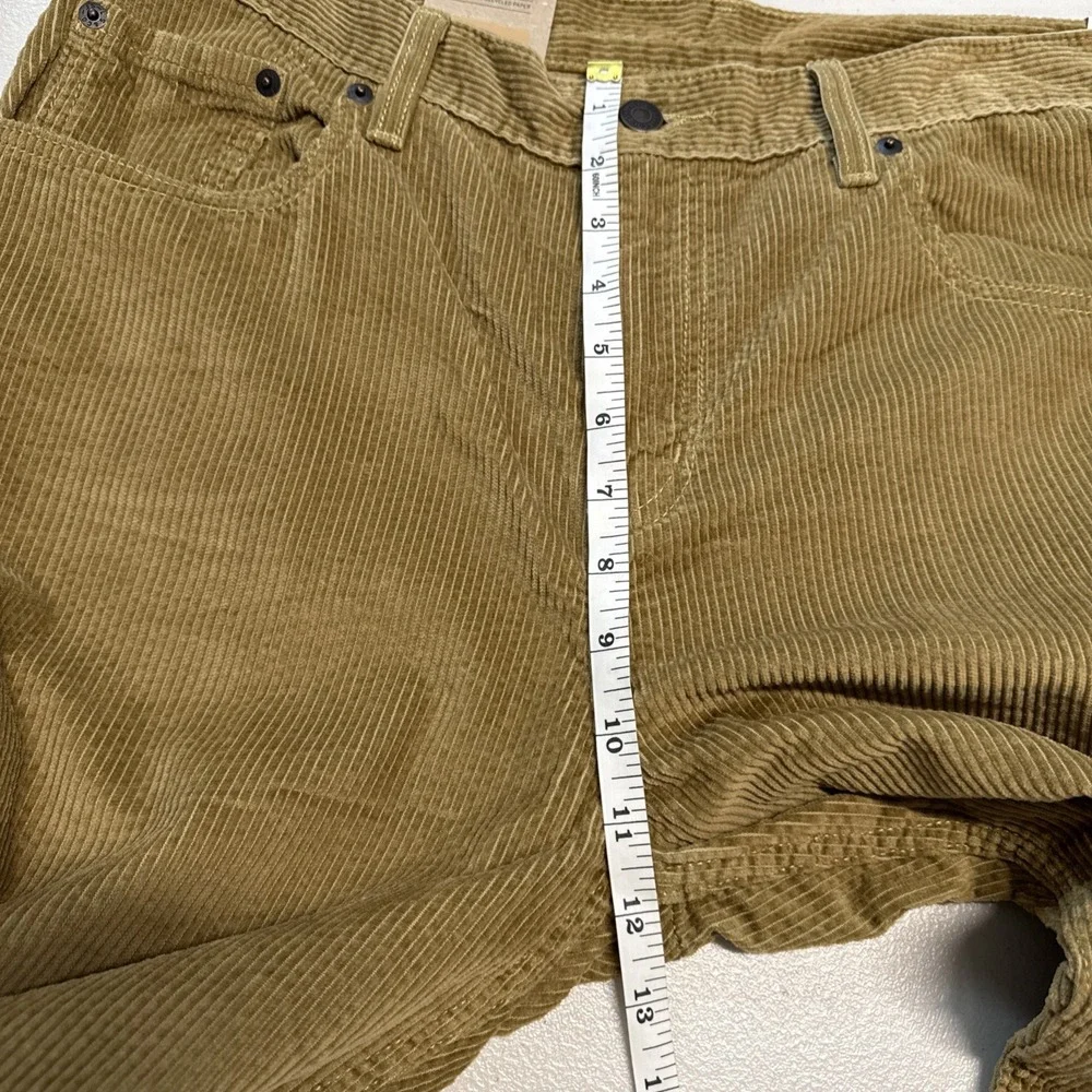 Levis Low Pro Corduroy Pants Mens 31x30 Harvest Gold Tan Straight A0964-1839 NWT